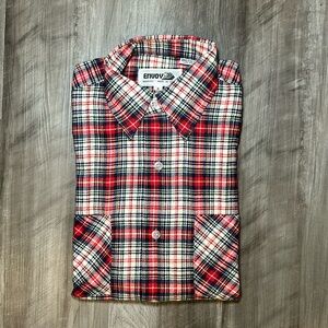 Envoy Vintage Flannel Long Sleeve Button Down - Small